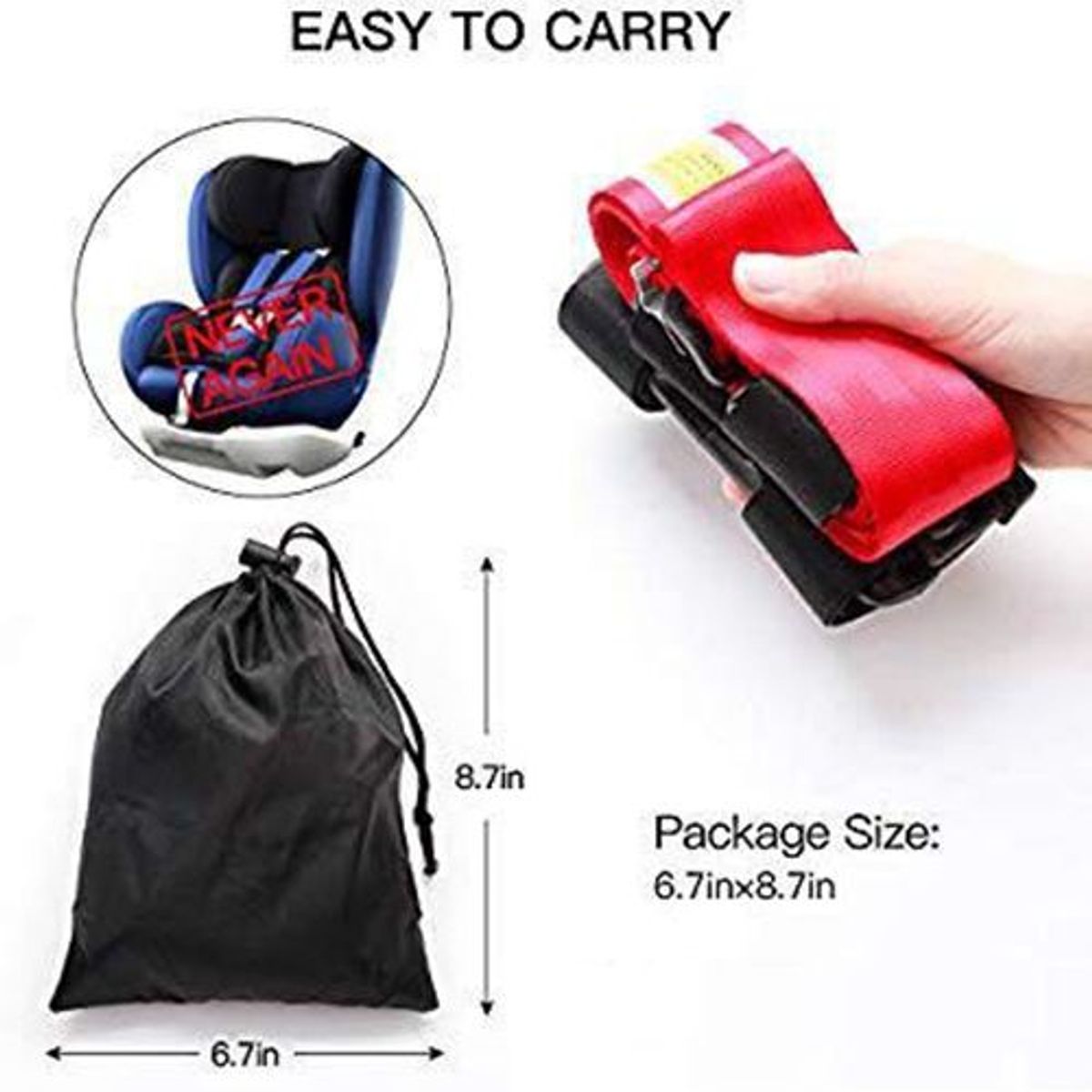 KINDA NICE - Arnés De Seguridad Cinturón Para Avion Para Niños Viaje