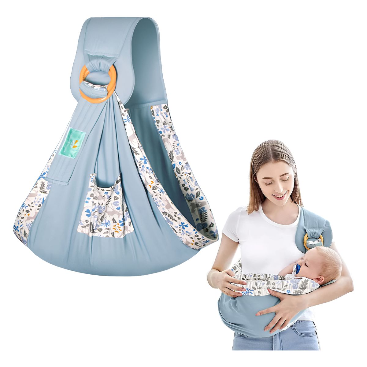 GENERICO - Canguru Para Bebê Envoltório Ergonômico Para Bebê Cielo Azul