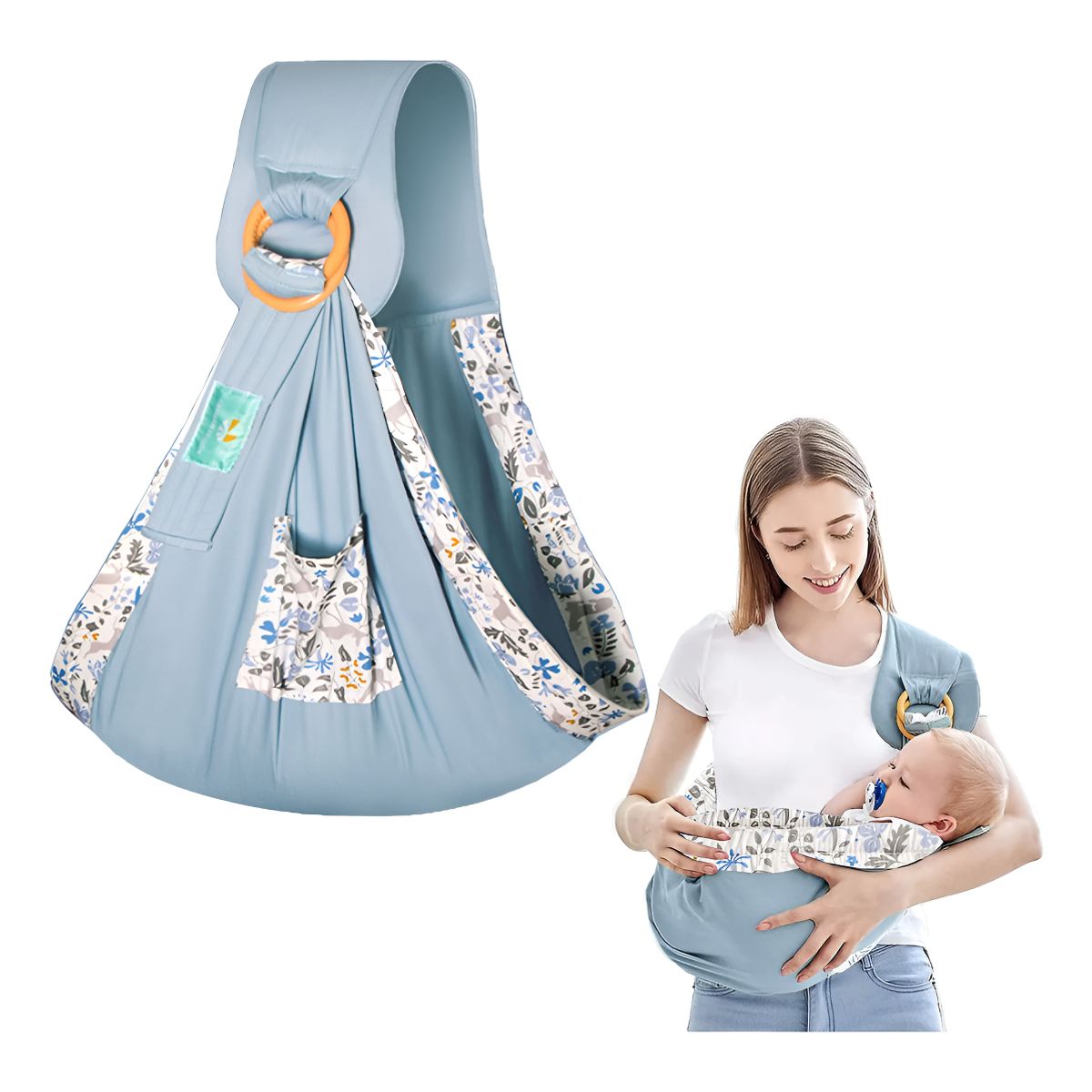 GENERICO - Canguru Para Bebê Envoltório Ergonômico Para Bebê Cielo Azul