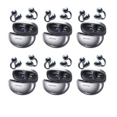 LENOVO - Set 6 Audífonos TA140 Tws Auriculares Bluetooth 54-Negro