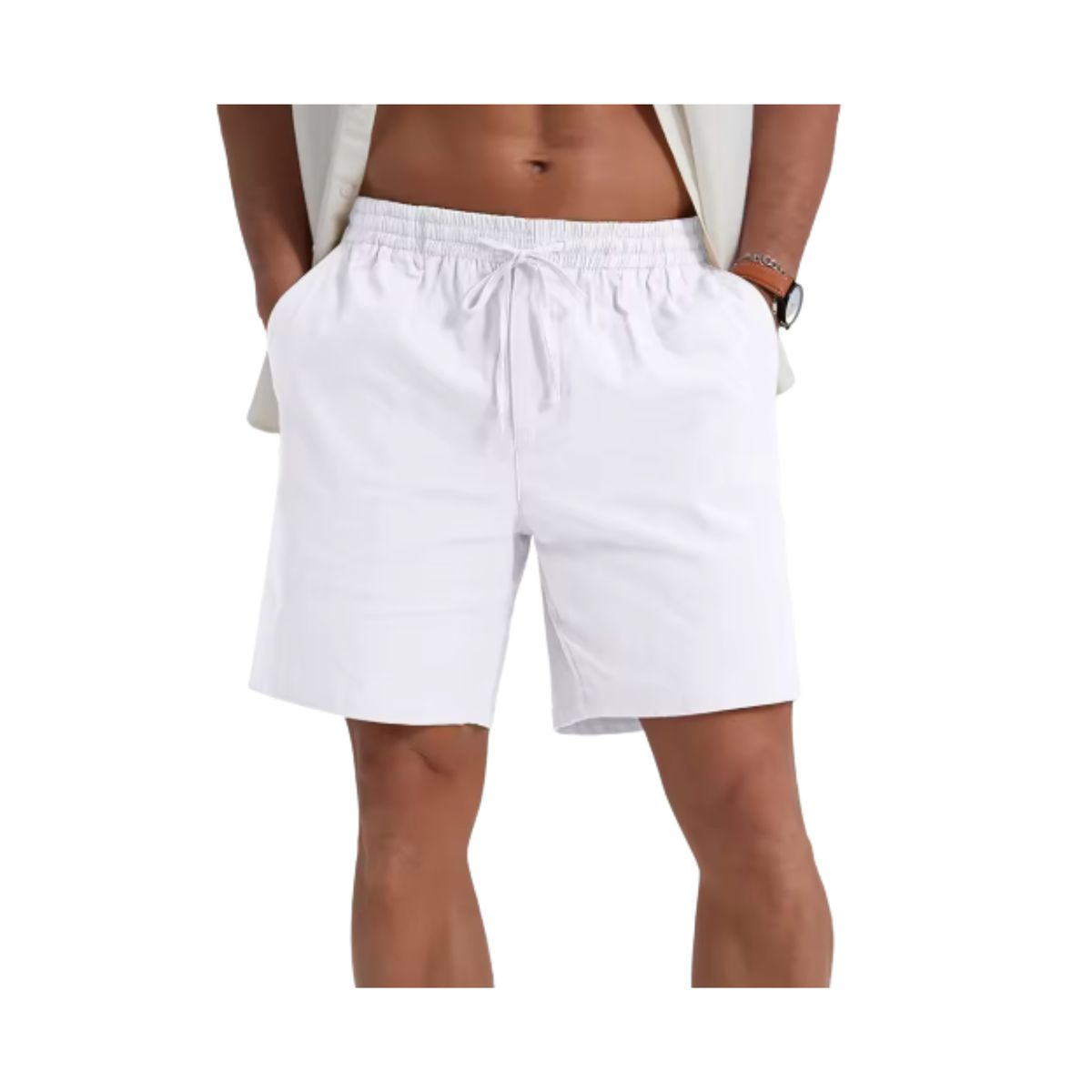 LOOK SHOP - Short Hombre Lino. Pantalón Corto. Fashion Excelente Calidad 926