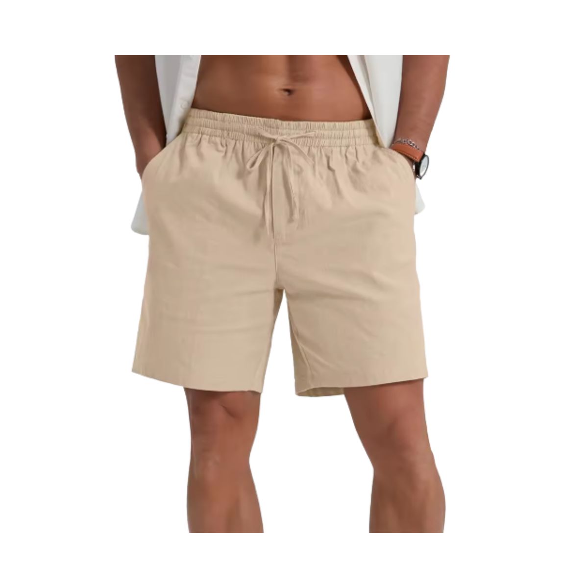 LOOK SHOP - Short Hombre Lino. Pantalón Corto. Fashion Excelente Calidad 926