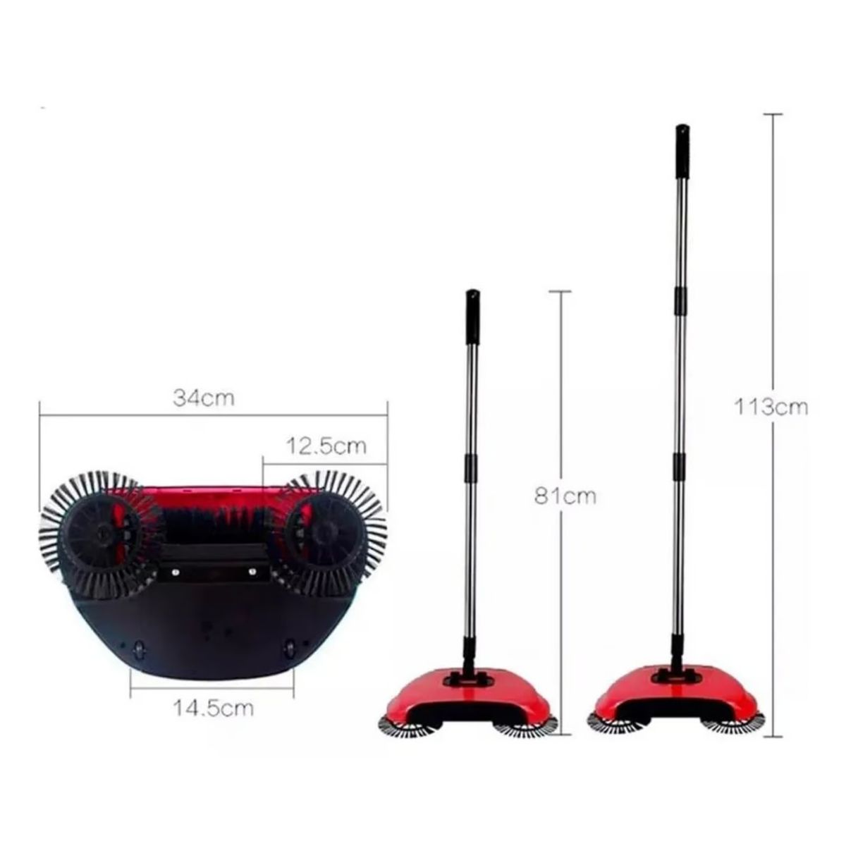 MOVI - Escoba Aspiradora Y Barredora 3 En 1 - Limpieza Rápida y Sin Esfuerzo