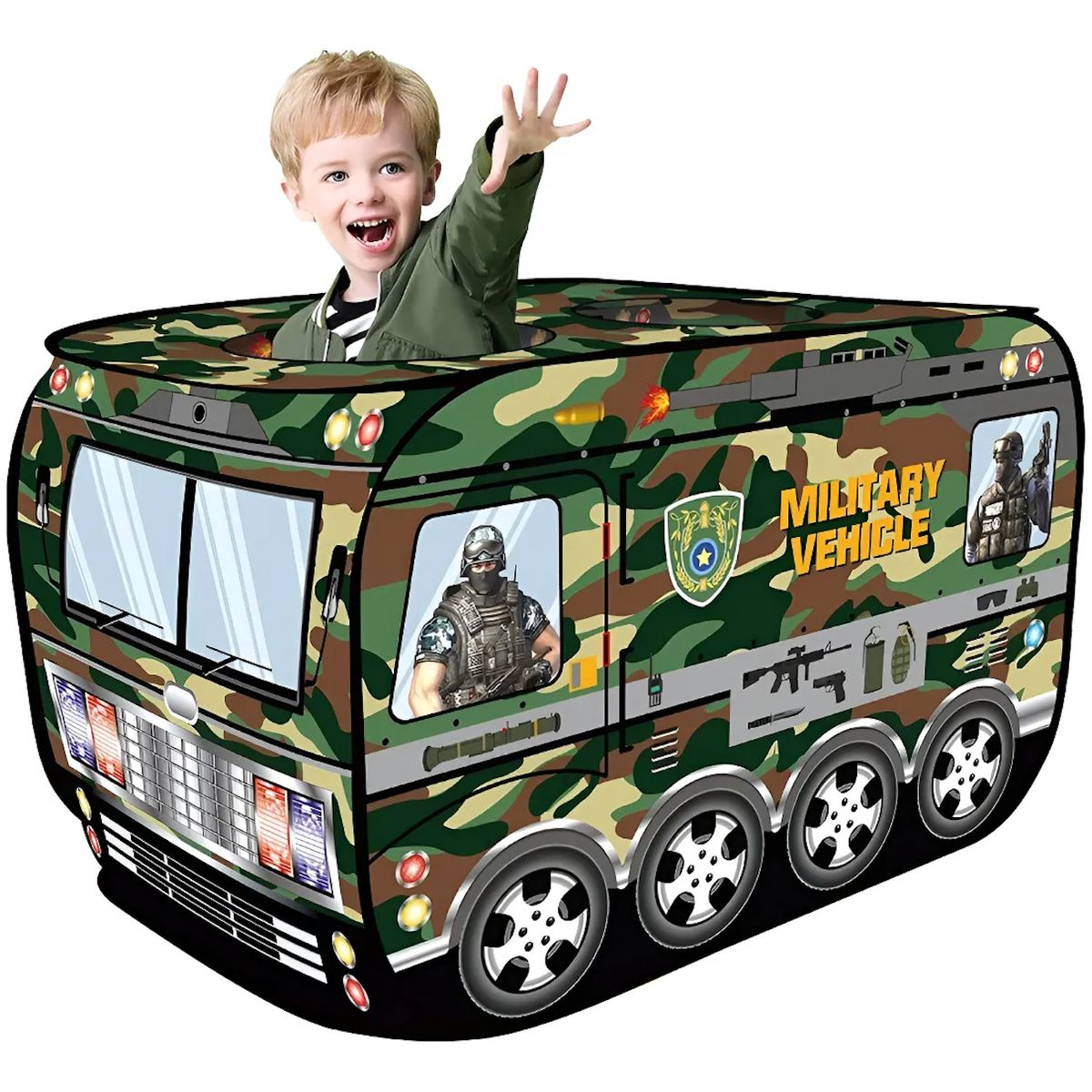 GENERICO - Tienda Infantil Carpa Plegable Camión Militar