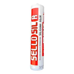 SELLOSIL - Silicona Acética Alta Temperatura Roja 300ml