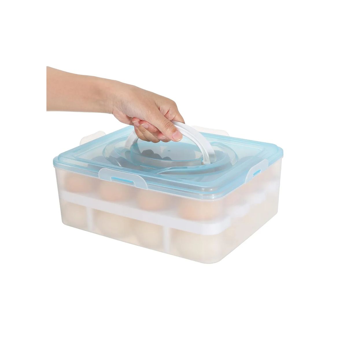 GENERICO - Huevera Organizador De Huevos Bandeja Plastica 32 Huevos