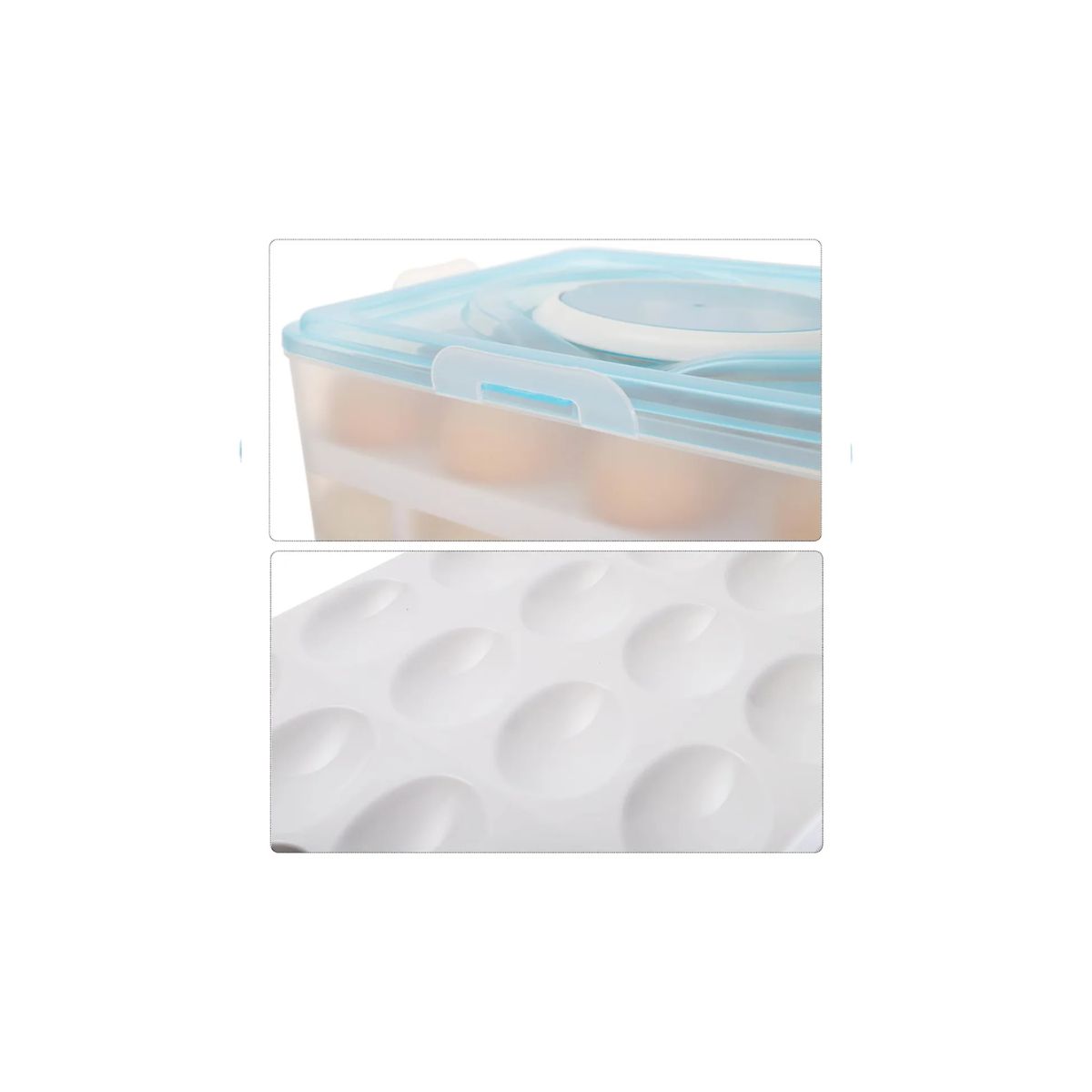 GENERICO - Huevera Organizador De Huevos Bandeja Plastica 32 Huevos