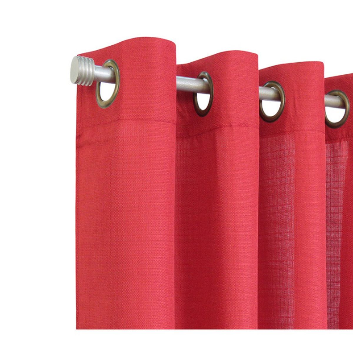 ILLUSIONS - Set De Cortinas Mónaco De 8 Piezas 140x220cm Marca Idetex Terracota