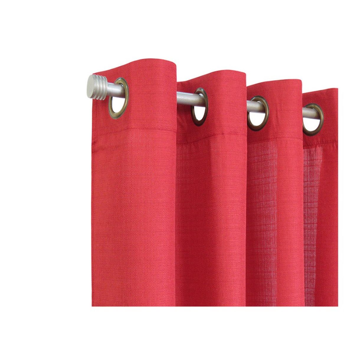 ILLUSIONS - Set De Cortinas Mónaco De 8 Piezas 140x220cm Marca Idetex Terracota