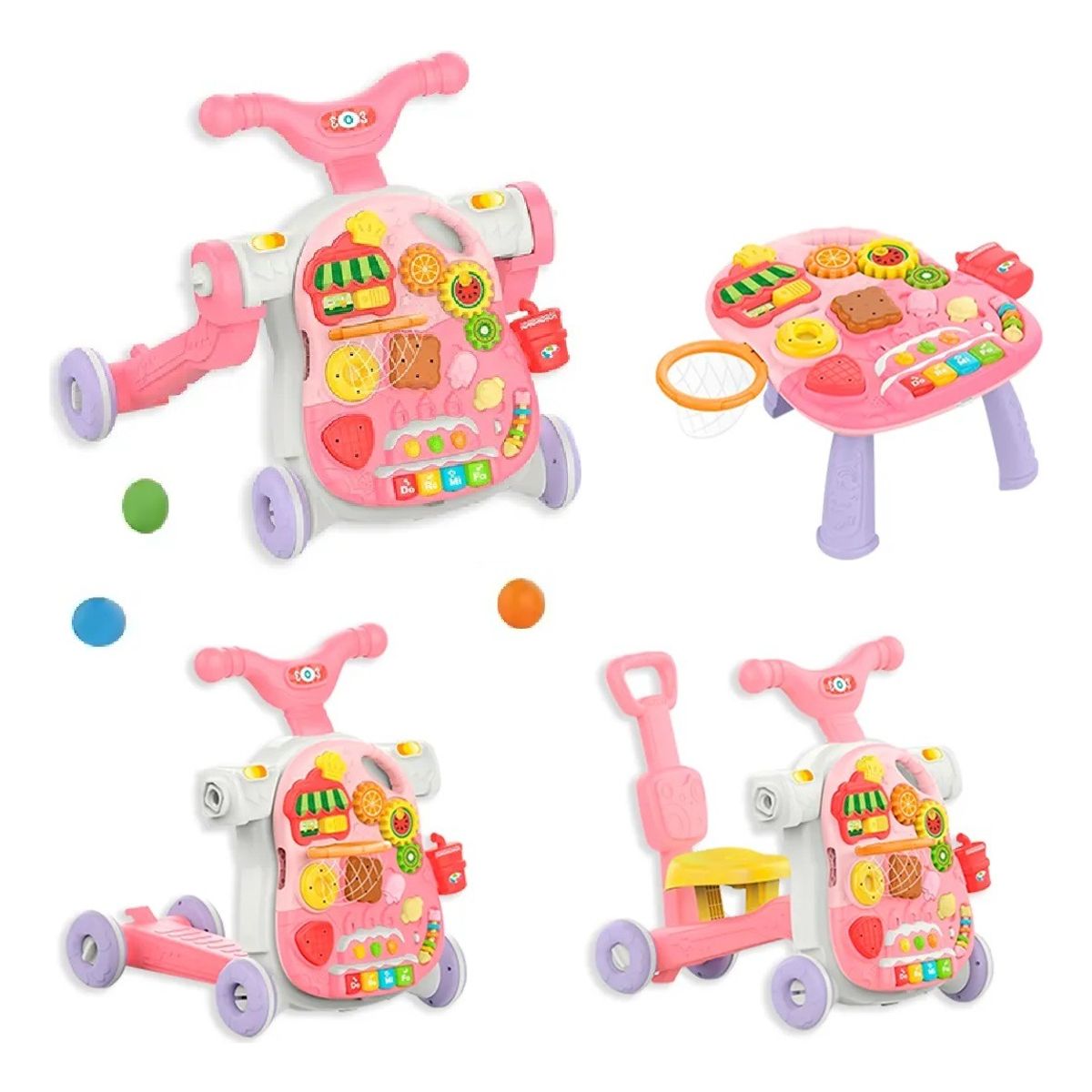 GENERICO - Caminadora Andadera Correpasillos Andador Bebe 4 En 1 Niños