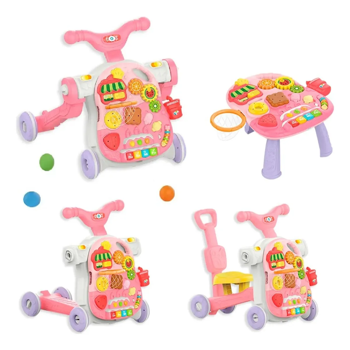 GENERICO - Caminadora Andadera Correpasillos Andador Bebe 4 En 1 Niños