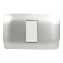 LEXO - Interruptor Simple 9 / 12 10a Plata Armado -