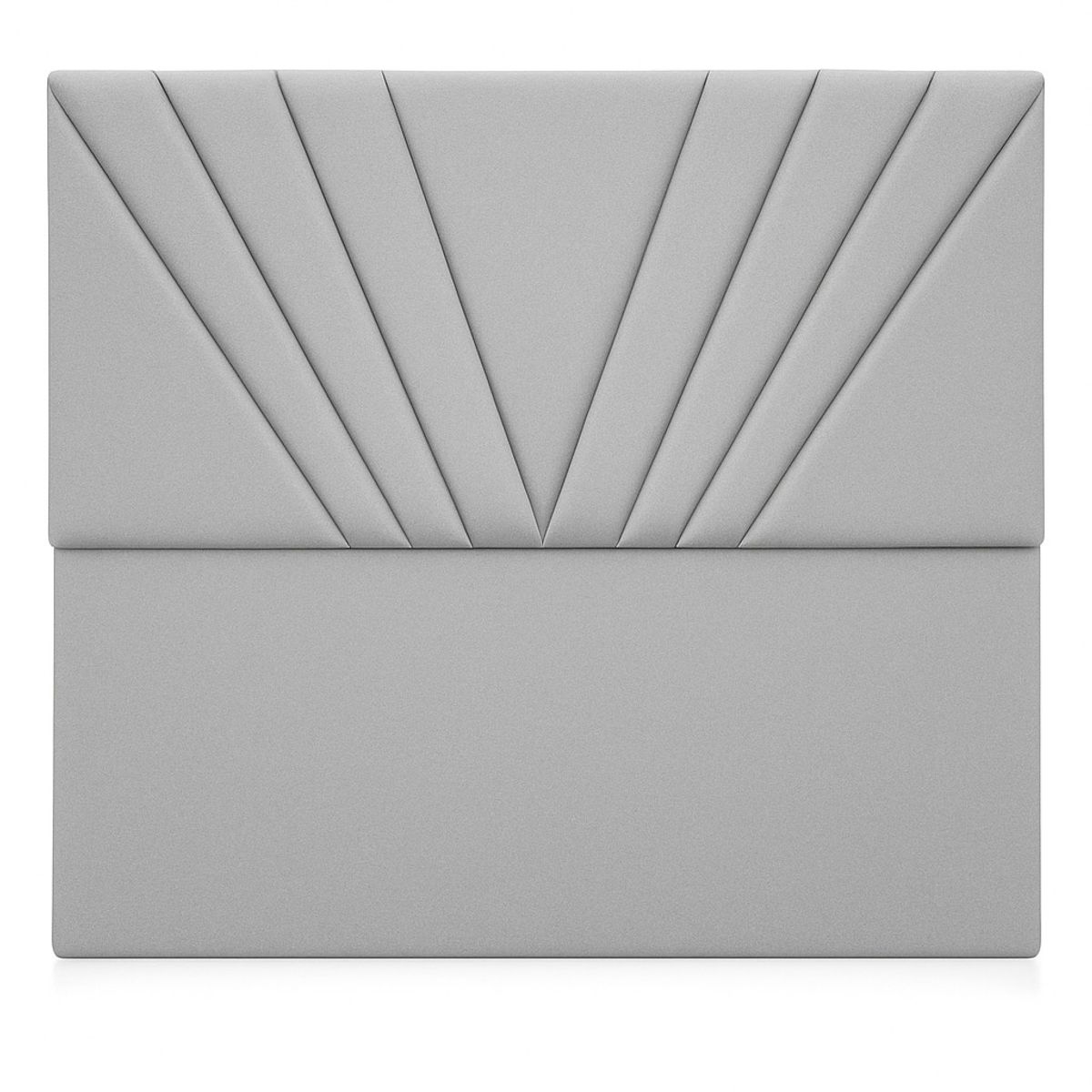 GENERICO - Respaldo De Cama 1.5 Plazas Siena Gris Claro En Lino