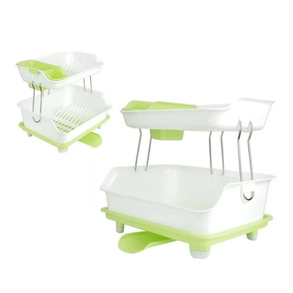 GENERICO - Escurridor De Platos 2 Niveles Plástico