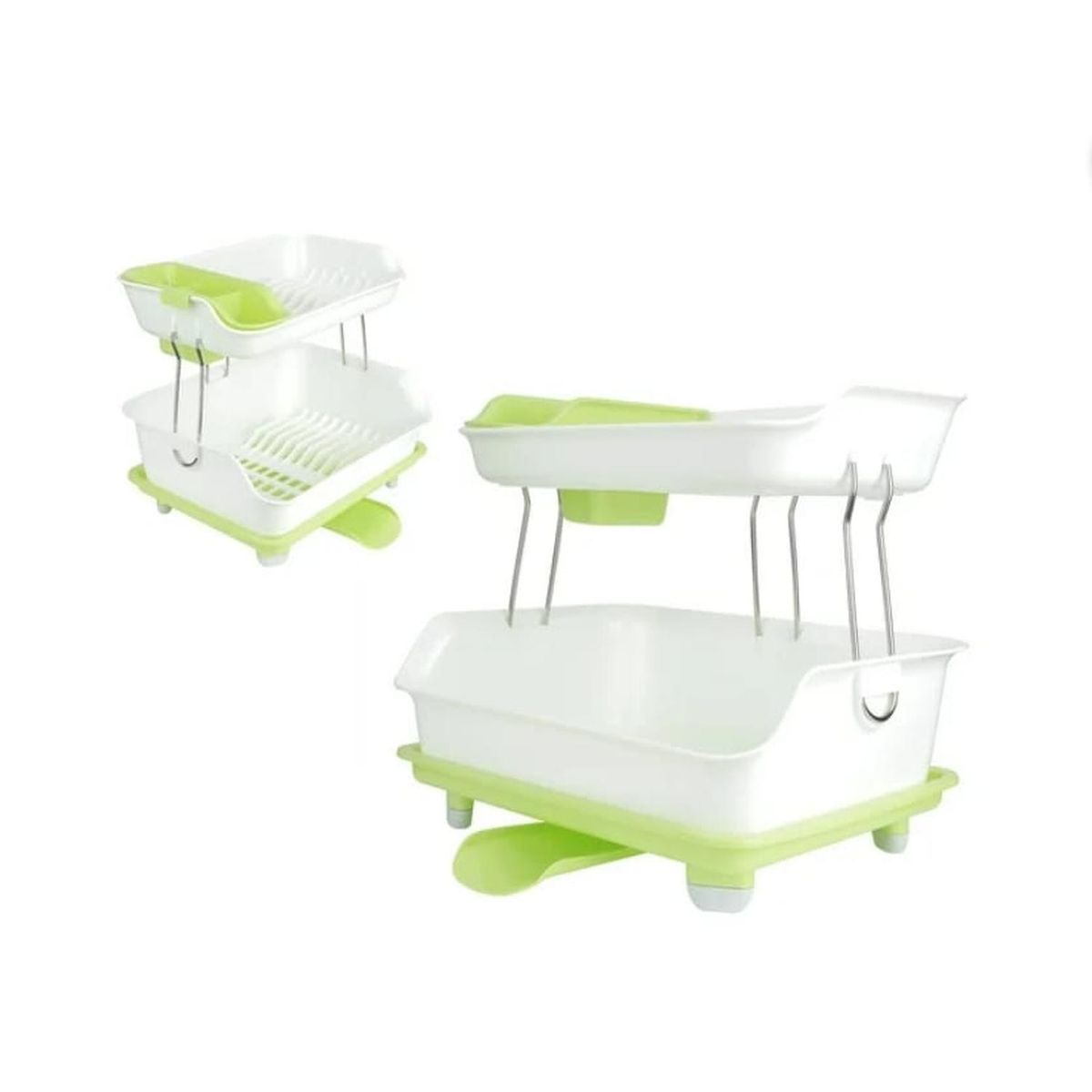 GENERICO - Escurridor De Platos 2 Niveles Plástico