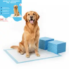 GENERICO - 20 Pañales Sabanillas Entrenamiento Absorbentes Mascota Perros 60x90 cm
