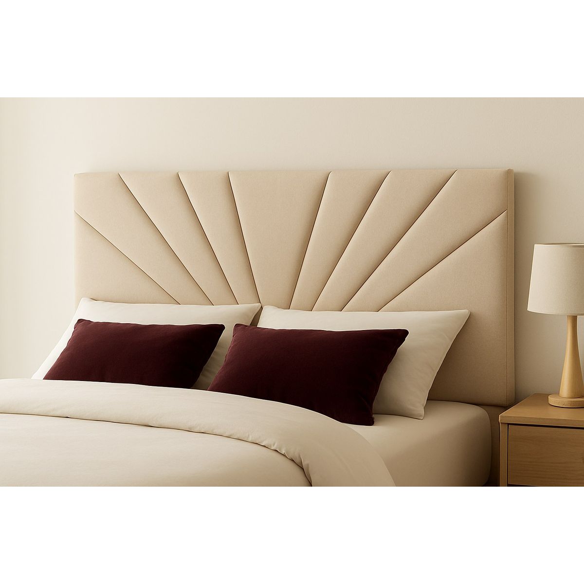 GENERICO - Respaldo De Cama 1.5 Plazas Siena Crudo En Lino