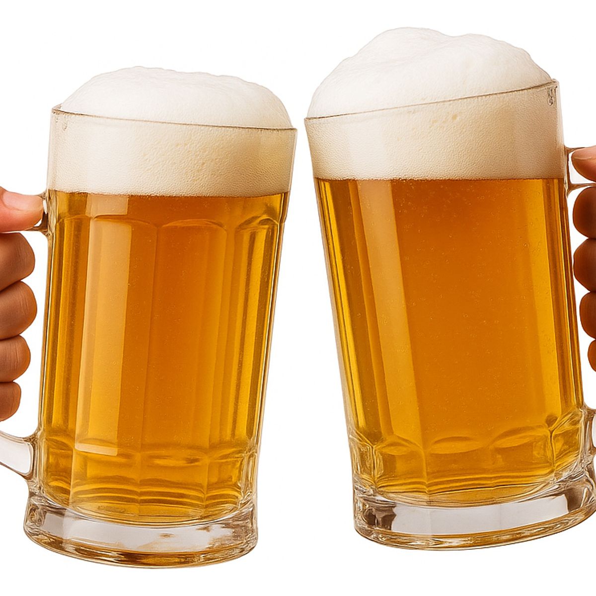 GENERICO - Juego 2 Vasos Cerveceros 500ml Vidrio Transparente Resistent