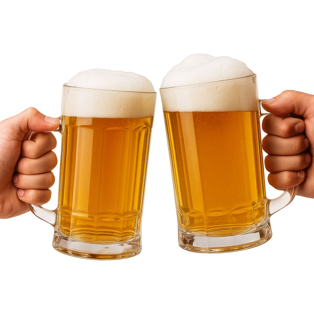 GENERICO - Juego 2 Vasos Cerveceros 500ml Vidrio Transparente Resistent