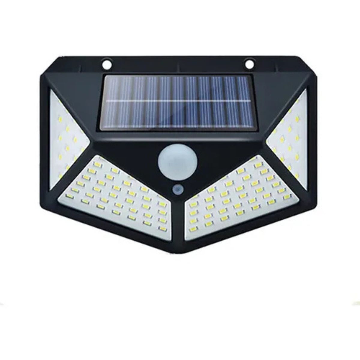 GENERICO - Foco Solar Led Exterior Sensor De Movimiento Negro
