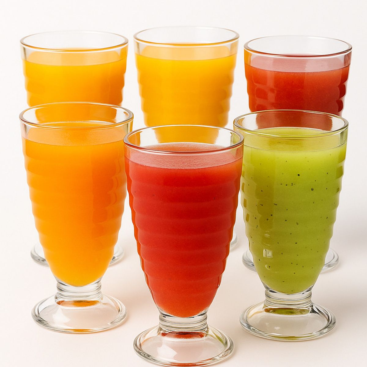 GENERICO - Set 6 Copas Vidrio Vasos Helado Postres Batidos Jugos 380 Ml