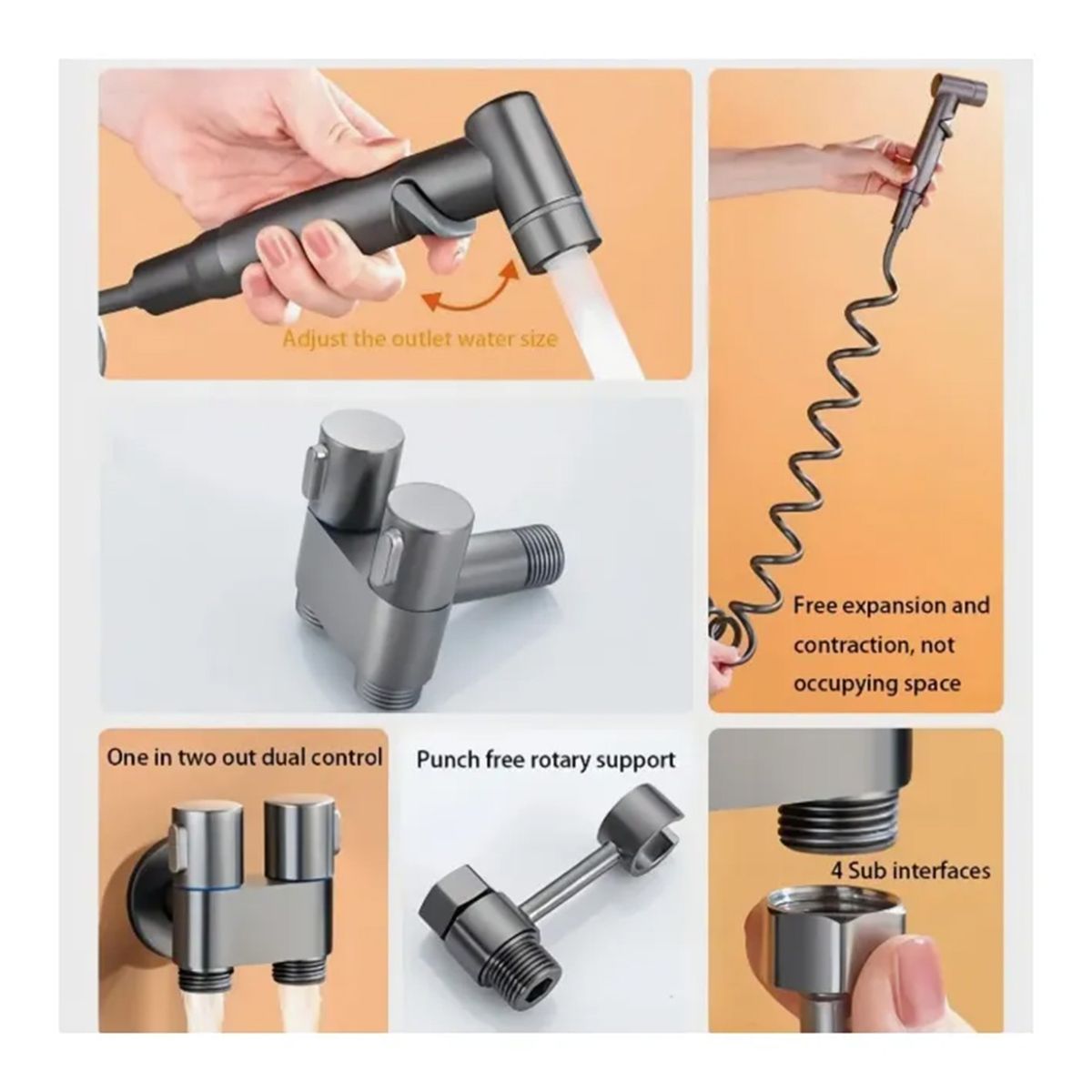 GENERICO - Ducha Bidet Arabe Acero Inoxidable Baño