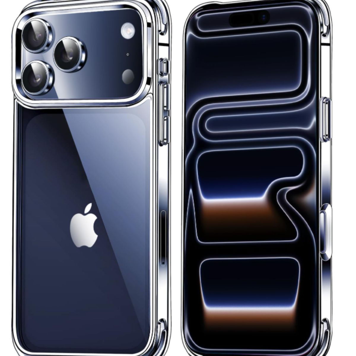 GENERICO - Carcasa Para iPhone 17 Pro Max Transparente Reforzada + Mica