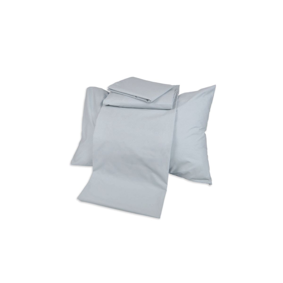 LOURDES - Juego sabanas Lourdes Maison Gris Claro 2 Plazas 200 hilos