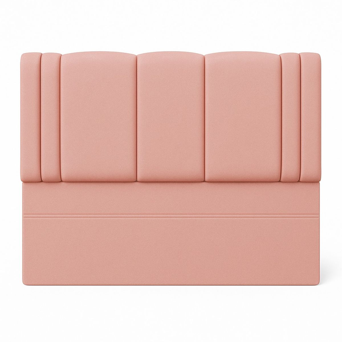 GENERICO - Respaldo De Cama 1.5 Plazas Milano Palo Rosa En Lino