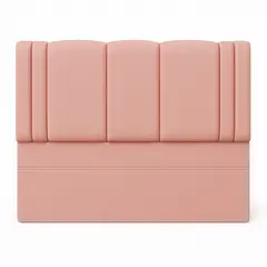 GENERICO - Respaldo De Cama 1.5 Plazas Milano Palo Rosa En Lino