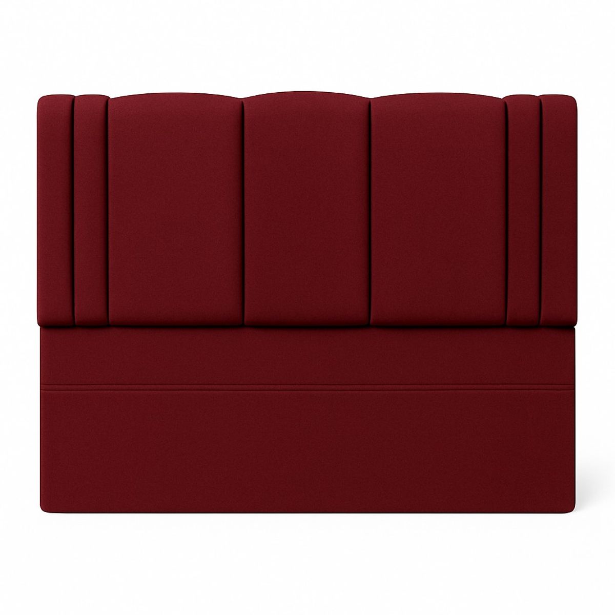 GENERICO - Respaldo De Cama 1.5 Plazas Milano Burdeo En Lino