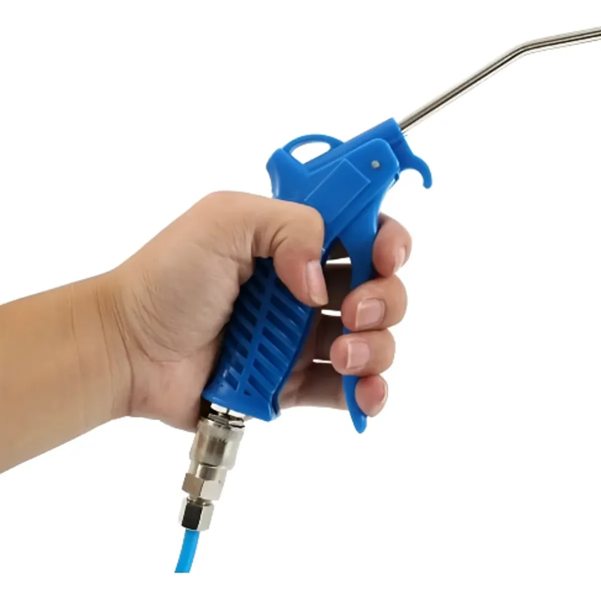 GENERICO - Pistola De Aire Sopladora Manguera Espiral 5 Metros 10kg Color Azul