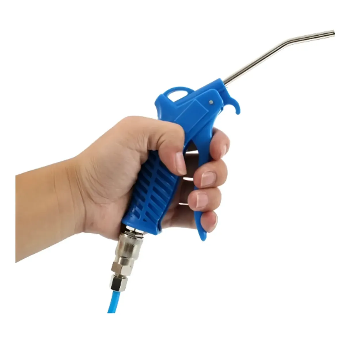 GENERICO - Pistola De Aire Sopladora Manguera Espiral 5 Metros 10kg Color Azul