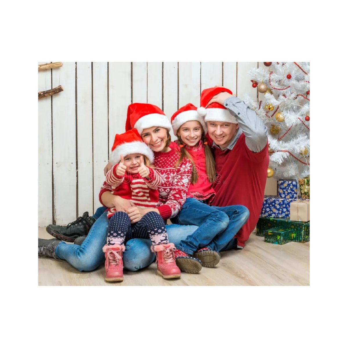 GENERICO - Gorro Viejo Pascuero Navidad Gorros Navidenos Gorro Pascuero Rojo Blanco