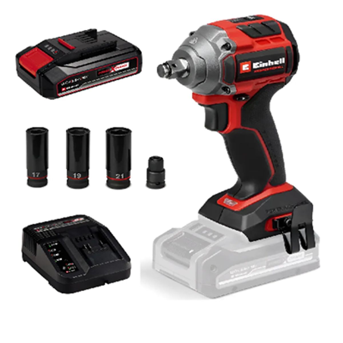 EINHELL - Taladro Pistola Llave Impacto 18v Bat+ Carg Einhell 4510090 Unico 50 Hz/60hz