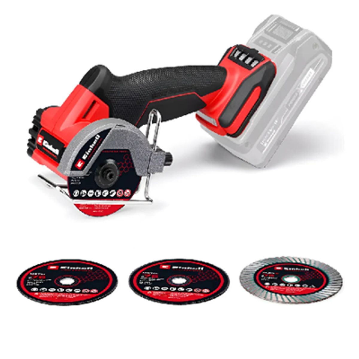 EINHELL - Mini Galletera Esmeril Angular 76mm 18v Einhell 4432000 Rojo