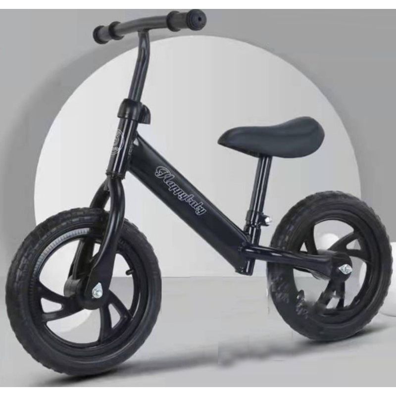 GENERICO - BICICLETA PARA NIÑOS DE EQUILIBRIO SIN PEDAL RIN 12 COLOR NEGRO MP