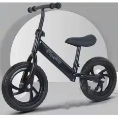 GENERICO - BICICLETA PARA NIÑOS DE EQUILIBRIO SIN PEDAL RIN 12 COLOR NEGRO MP