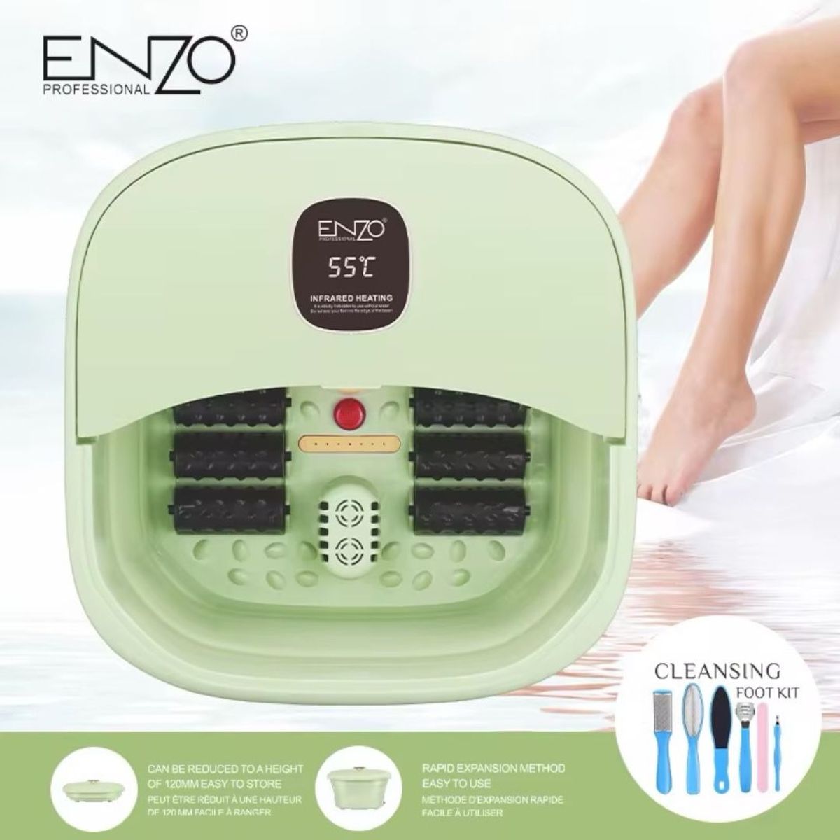 ENZO MANZINI - Spa Masajeador Pedicure Electrico