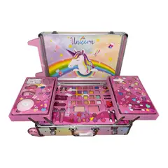 GENERICO - Maleta De maquillajes Con Rueda Infantil Para Niñas Arcoiris