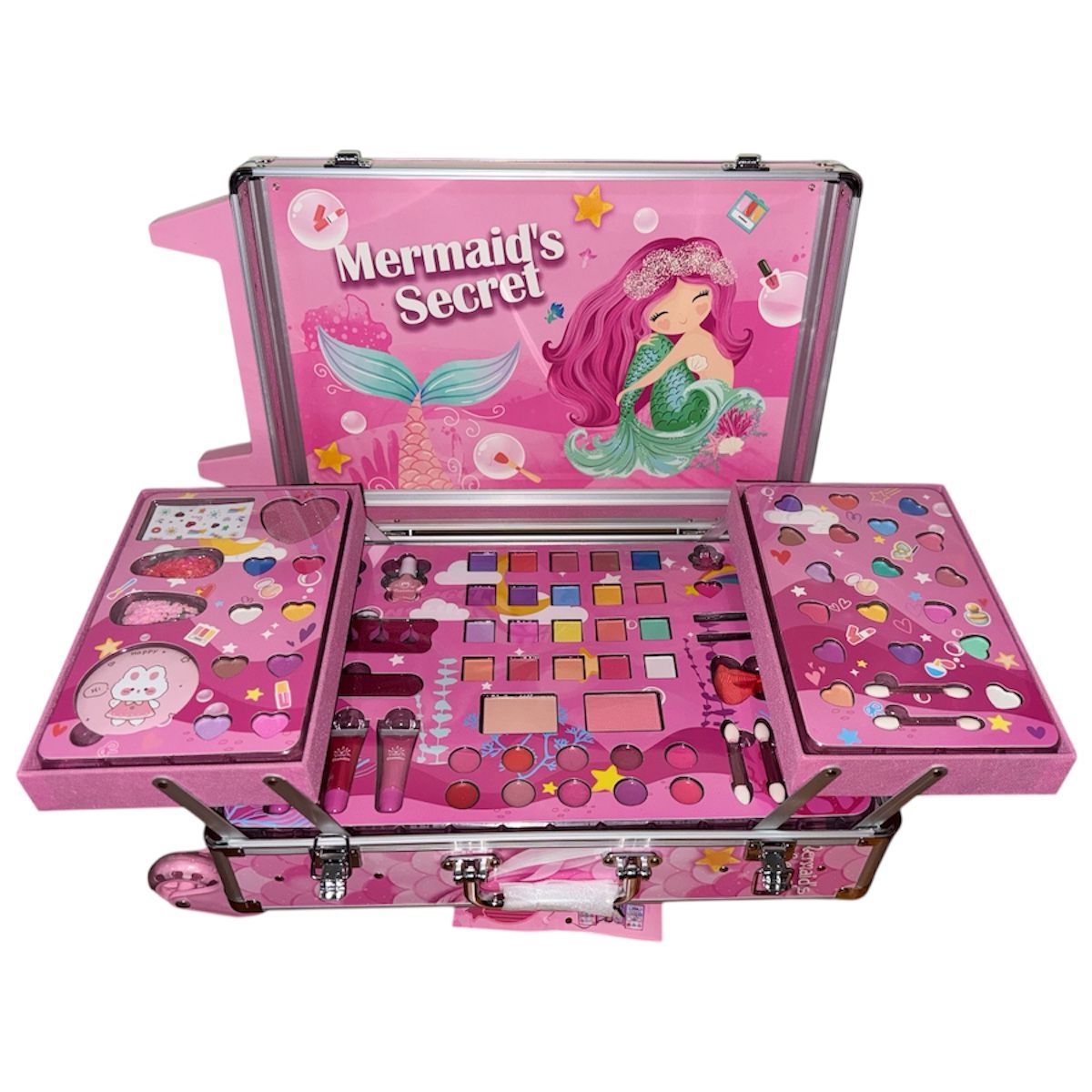 GENERICO - Maleta De maquillajes Con Rueda Infantil Para Niñas Sirena