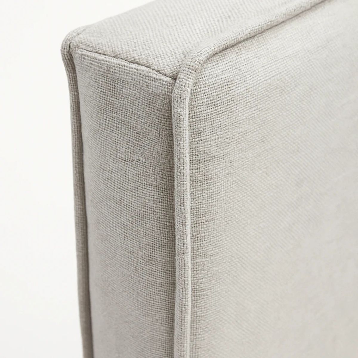 GENERICO - Respaldo Enfundado\Lavable Arrezo Gris Claro– 2 Plazas