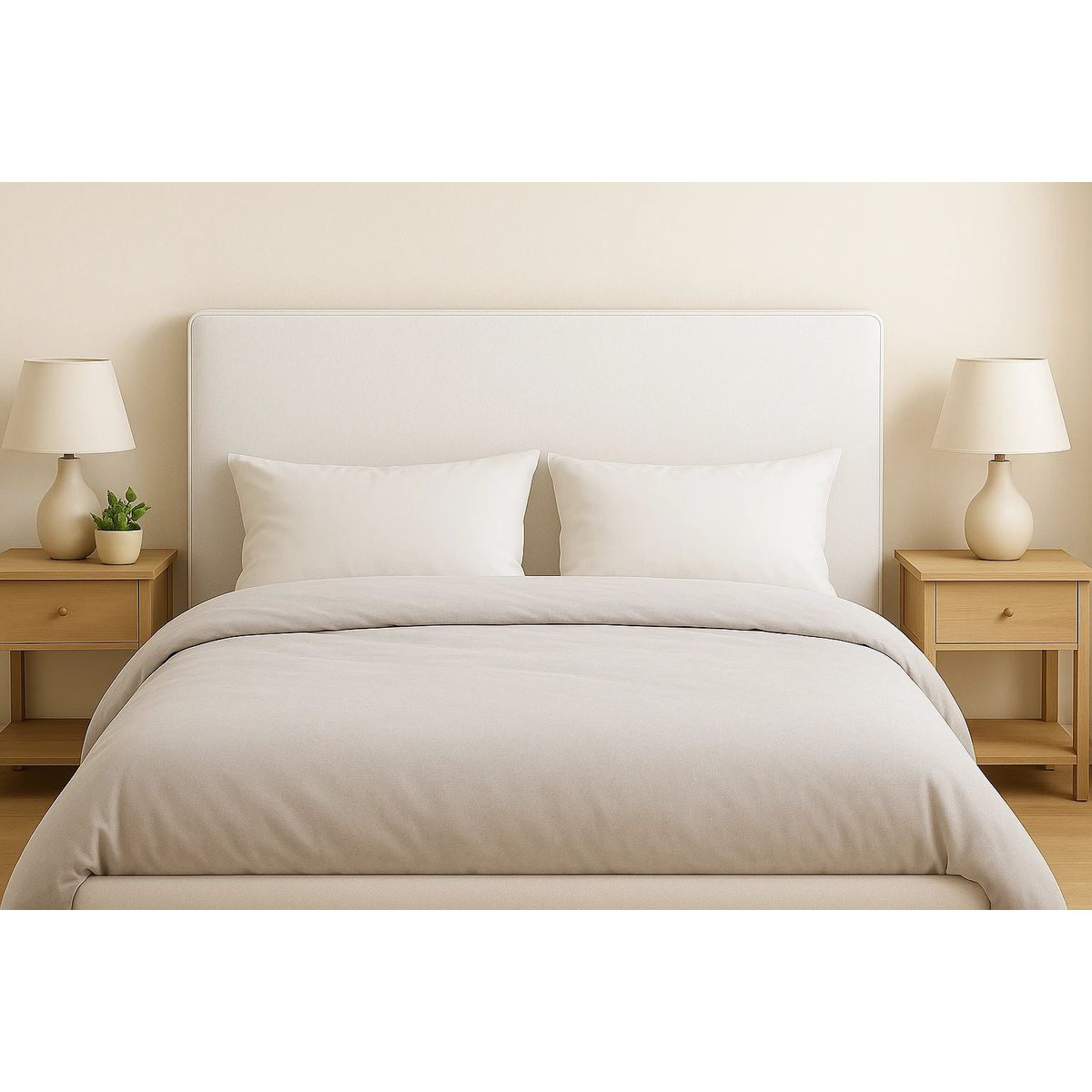 GENERICO - Respaldo Enfundado\Lavable Arrezo Crudo– 2 Plazas