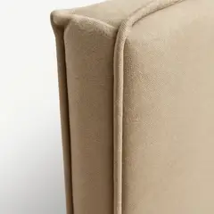 GENERICO - Respaldo Enfundado\Lavable Arrezo Beige– 2 Plazas