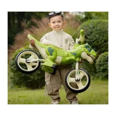 Imagen 2 del producto Bicicleta Aprendizaje Niños Triciclo Dinosaurio Verde