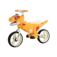 GENERICO - Bicicleta Aprendizaje Niños Triciclo Dinosaurio Naranja