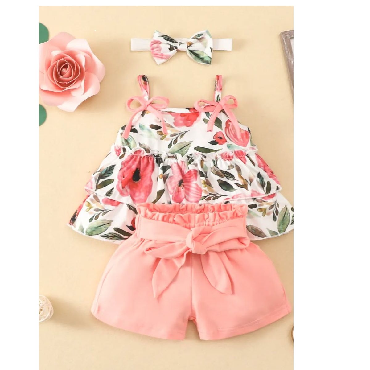 GENERICO - Conjunto lindo 3 piezas para bebe 18 meses a 24 meses