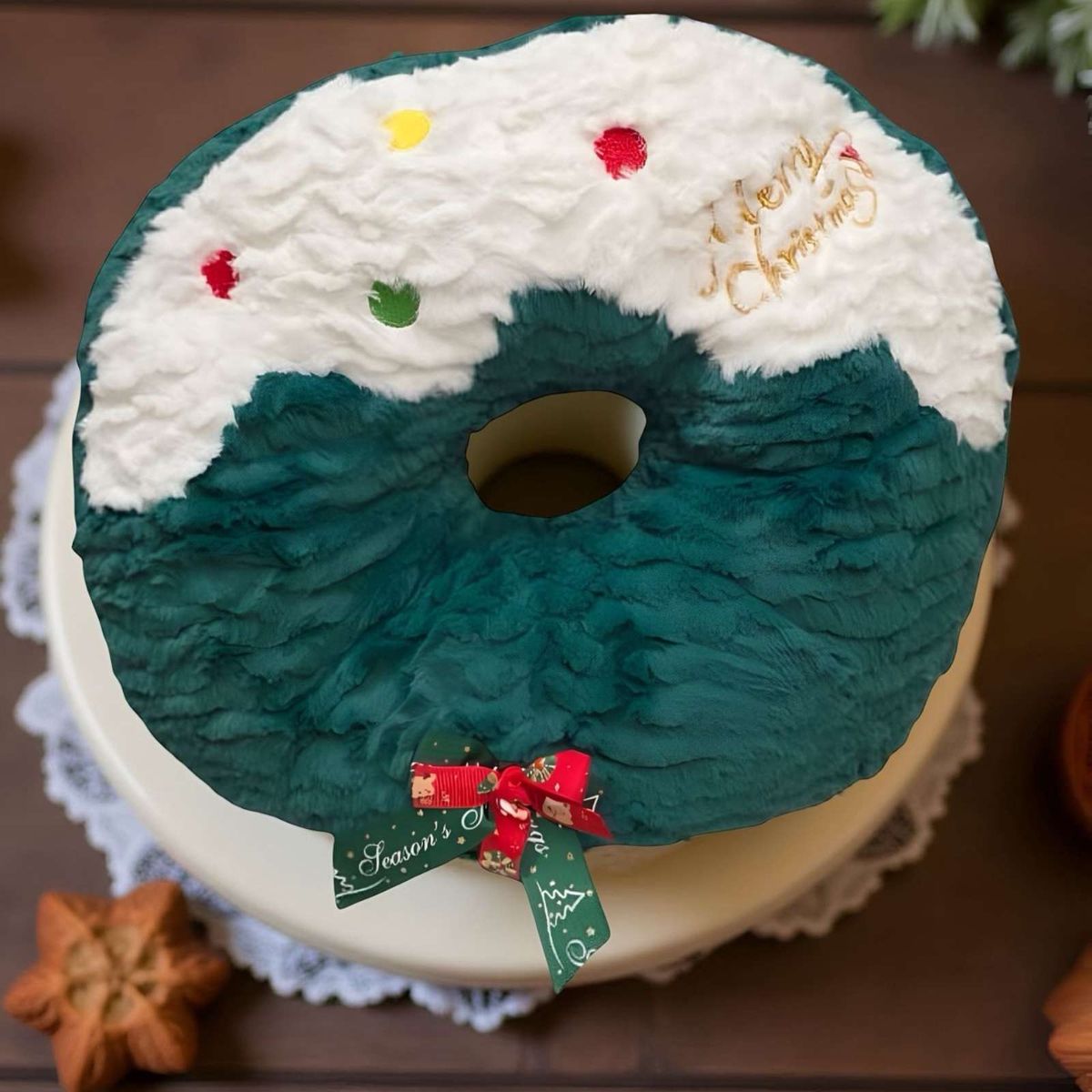 GENERICO - COJÍN NAVIDEÑO DISEÑO DONA