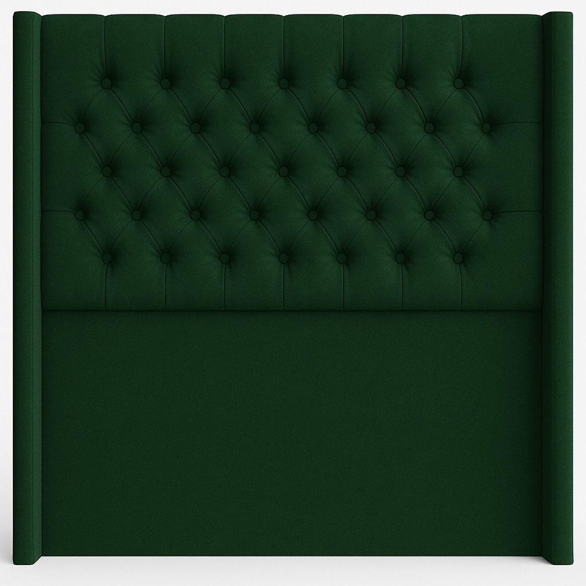 GENERICO - Respaldo Verona Verde Botella En Lino con Brazos Laterales – 2 Plazas