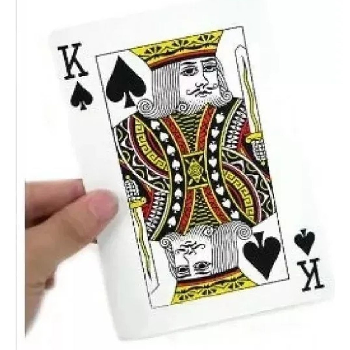 GENERICO - Mazo De Naipe Gigante Ingles Tamaño De 24x17cms Carta Gigante